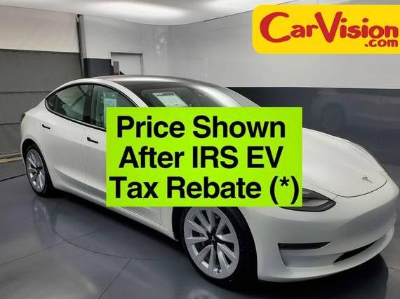 TESLA MODEL 3 2022 5YJ3E1EB2NF183117 image